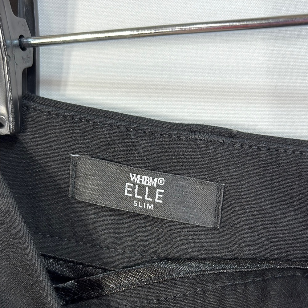 📺White House Black Market Elle Slim Black flat front Trousers - Picture 6 of 7